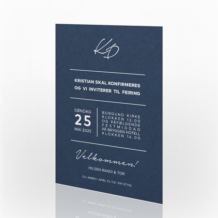 Produktbilde Invitasjon konfirmasjon, 203791