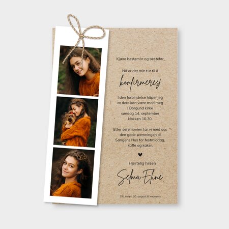 Produktbilde Invitasjon konfirmasjon, 203871