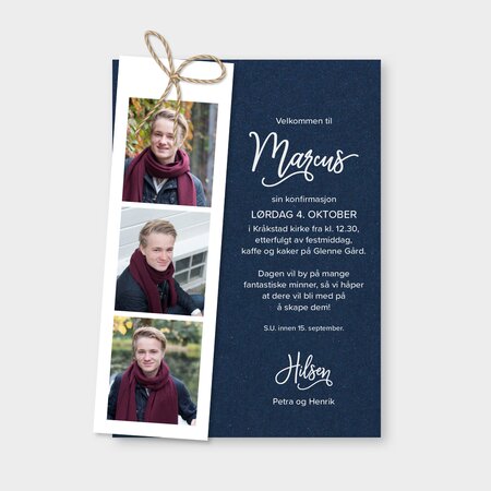 Produktbilde Invitasjon konfirmasjon, 203881