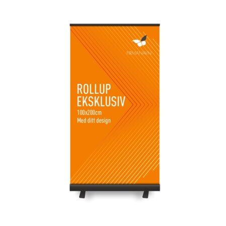 Produktbilde Rollup  100x200cm sort, p0007s