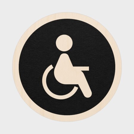 Produktbilde Toalettskilt, handicap, r00750